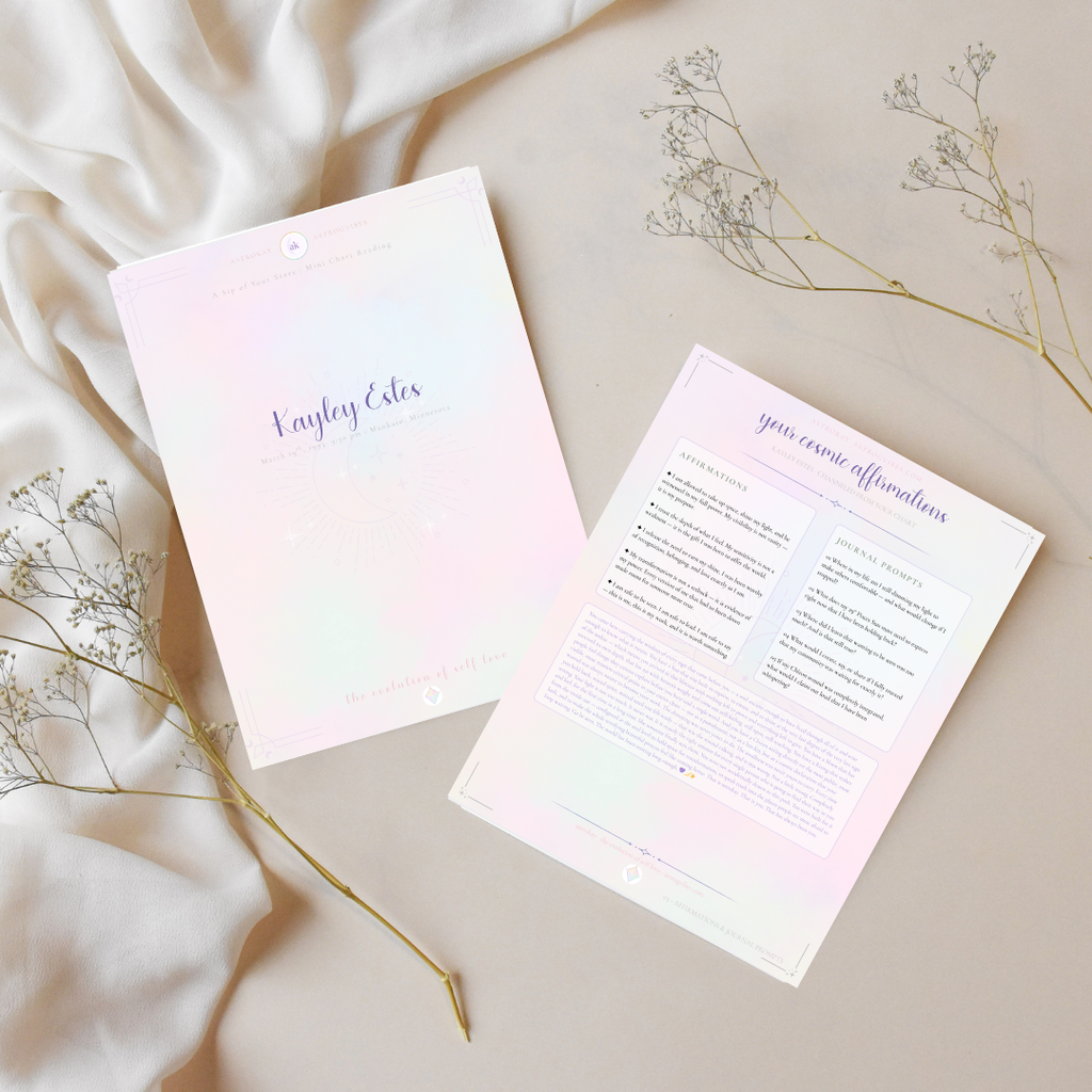 A Sip of Your Stars ☀️🌙 : Mini Chart Reading