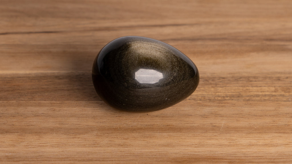 Gold Sheen Obsidian Egg