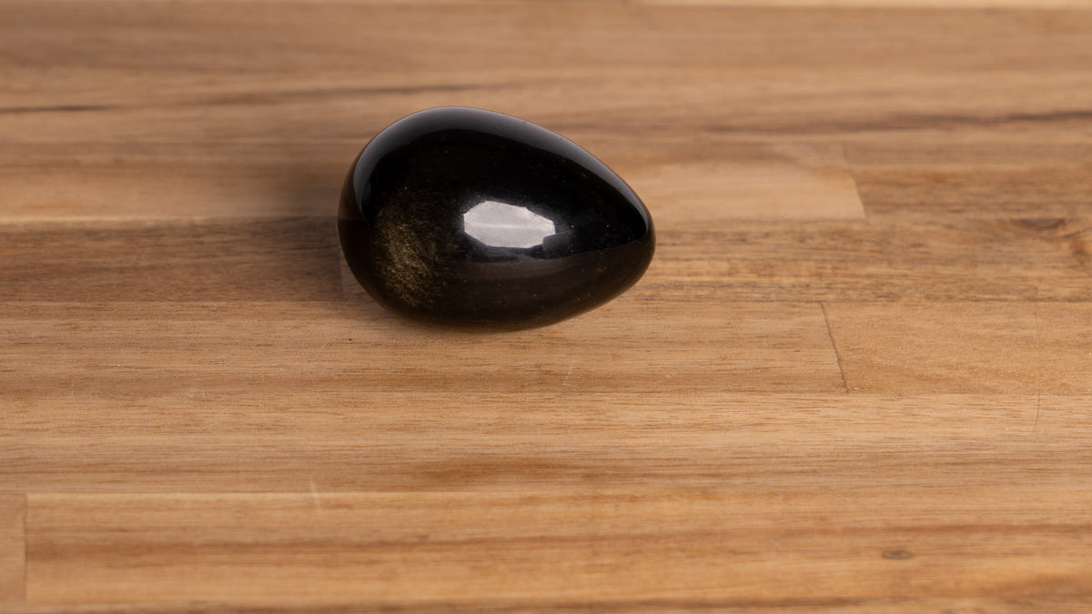 Gold Sheen Obsidian Egg